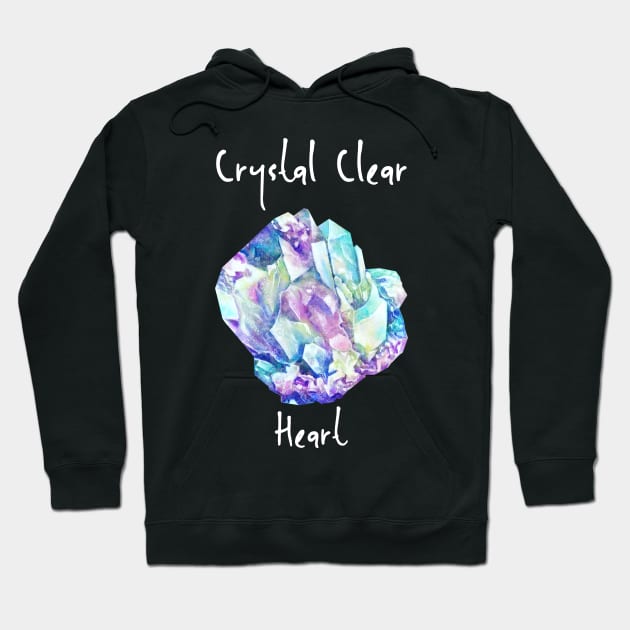 Crystal clear heart Hoodie by Cleopsys